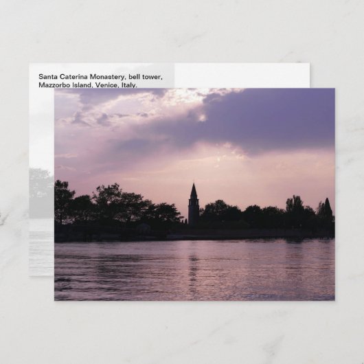 Santa Caterina Monastery Bell Tower, Mazzorbo Isl. Briefkaart (Voorkant / Achterkant)