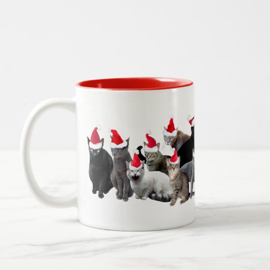 Santa Cats Kerst Mok (Links)
