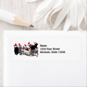 Santa Cats retour adreslabels Etiket (Insitu)