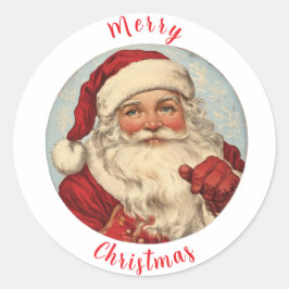  Santa Caus illustratie 2 Ronde Sticker