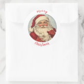  Santa Caus illustratie 2 Ronde Sticker (Tas)