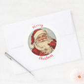  Santa Caus illustratie 2 Ronde Sticker (Envelop)