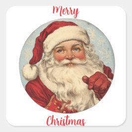  Santa Caus illustratie 2 Vierkante Sticker