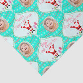 Santa Celebrates Baby's eerste kerstfoto Tissuepapier (Detail)