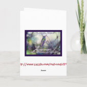 Santa Chance Dog Feestdagen Kaart (Achterkant)