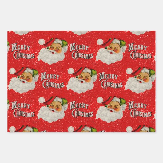  Santa Cheer Inpakpapier Vel (Voorkant)