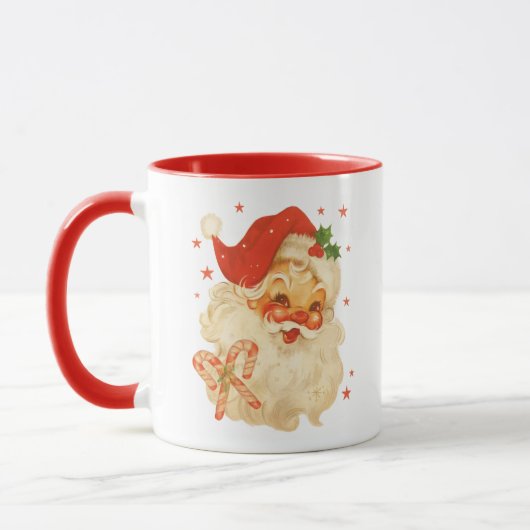 Santa Cheer Mug – Festive Holiday Design Mok (Links)