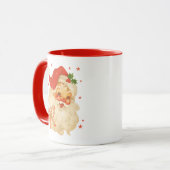 Santa Cheer Mug – Festive Holiday Design Mok (Voorkant links)