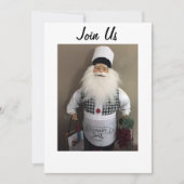 SANTA CHEF VERZOEKT ALLEMAAL UW CHRISMAS GATHERING KAART (Voorkant)