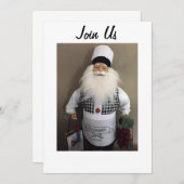 SANTA CHEF VERZOEKT ALLEMAAL UW CHRISMAS GATHERING KAART (Voorkant / Achterkant)