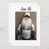 SANTA CHEF VERZOEKT ALLEMAAL UW CHRISMAS GATHERING KAART (Voorkant / Achterkant)