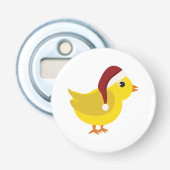 Santa chick button flesopener (Voorkant)
