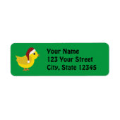 Santa chick etiket (Voorkant)