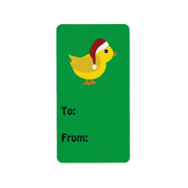 Santa chick etiket