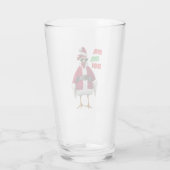 Santa Chicken Glas (Achterkant)