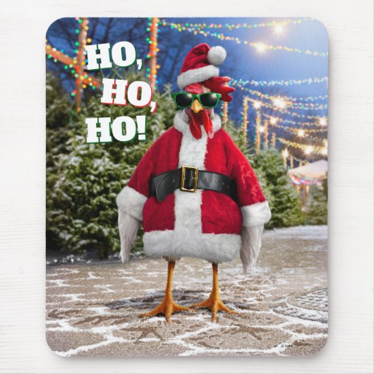Santa Chicken Muismat (Voorkant)