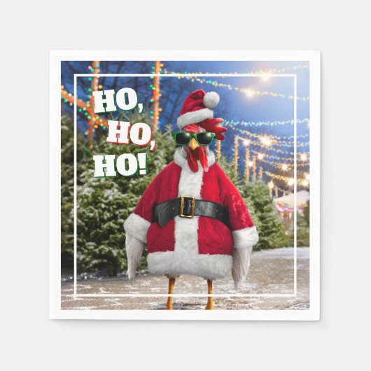 Santa Chicken Servet (Voorkant)