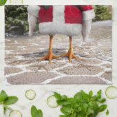 Santa Chicken Theedoek (Gevouwen)