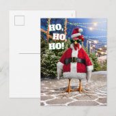 Santa Chicken Uitnodiging Briefkaart (Voorkant / Achterkant)