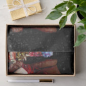 Santa Chihuahua Dog Red Funny Kerstfeestdag Tissuepapier (Geschenk)