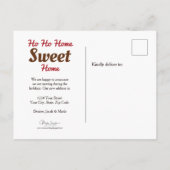 Santa Chihuahua Hond Rood Grappig Nieuw Adres Verh Briefkaart (Achterkant)