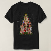 Santa Chihuahua kerstboom Chihuahua Lover Chr T-shirt (Design voorkant)