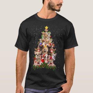 Santa Chihuahua kerstboom Chihuahua Lover Chr T-shirt