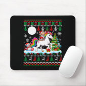 Santa Chihuahua Riding Unicorn Sweater Christmas O Muismat (Met muis)