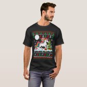 Santa Chihuahua Riding Unicorn Sweater Christmas O T-shirt (Voorkant volledig)