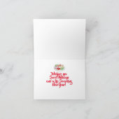 Santa & Child Bake Cookies Kerstvakantie Kaart (Binnen)