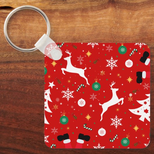 Santa Chimney Christmas Keychain (Voorkant)