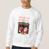 Santa Chimney Mishap Kerstshirt Trui (Voorkant)
