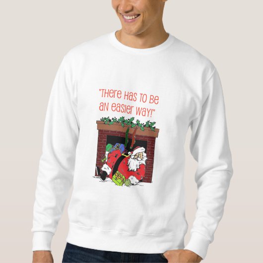 Santa Chimney Mishap Kerstshirt Trui (Voorkant)