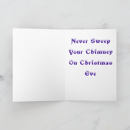 Santa Chimney Shock Feestdagen Kaart (Binnen)
