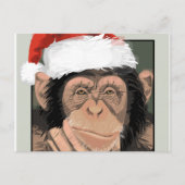 Santa Chimp Feestdagenkaart (Voorkant)