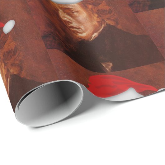 Santa Chopin Klassieke Muziek Delacroix Portrait W Cadeaupapier (Rol Hoek)