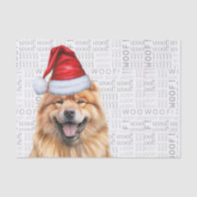 Santa Chow Dog Feestelijke Kerstvakantie