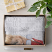 Santa Chow Dog Feestelijke Kerstvakantie Tissuepapier (Geschenk)