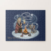 Santa Chris & Wilbur Fireside Friends Puzzle Legpuzzel (Horizontaal)