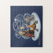 Santa Chris & Wilbur Fireside Friends Puzzle Legpuzzel (Verticaal)