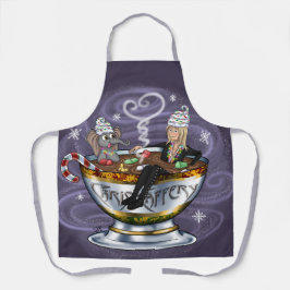 Santa Chris & Wilbur Hot Tubbin' All Over Print Schort