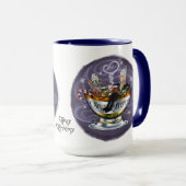 Santa Chris & Wilbur Hot Tubbin' Mok (Voorkant rechts)