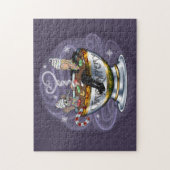 Santa Chris & Wilbur Hot Tubbin' Puzzel Legpuzzel (Verticaal)