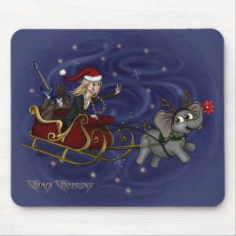 Santa Chris & Wilbur Sleigh Ride Muismat