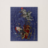 Santa Chris & Wilbur Sleigh Ride Puzzle Legpuzzel (Verticaal)