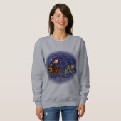 Santa Chris & Wilbur Sleigh Ride Women's Trui (Voorkant volledig)