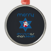 SANTA CHRISMUKKAH -.png Metalen Ornament (Voorkant)