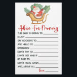 Santa Christmas Advies Baby shower Spel Activiteit Briefpapier<br><div class="desc">Dit is een kerstman thema advies voor mama Baby shower activiteit. * Advies voor mama - Schrijf betekenisvolle woorden van advies aan de moeder om te zijn!</div>
