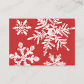 Santa Christmas Baby shower boeken voor Baby Informatiekaartje (Achterkant)