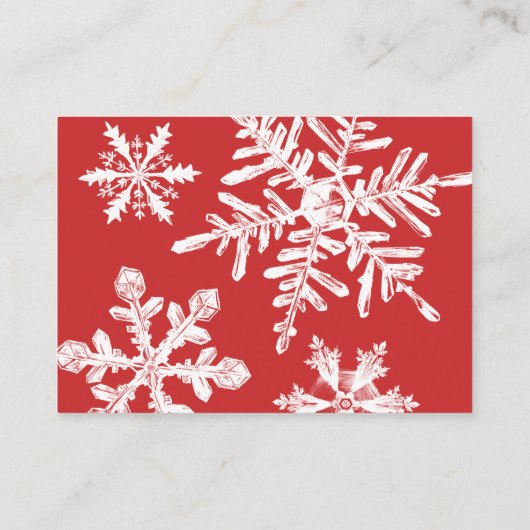 Santa Christmas Baby shower boeken voor Baby Informatiekaartje (Achterkant)